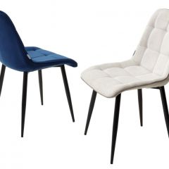 Стул CHIC BLUVEL-86 NAVY BLUE / черный каркас М-City в Югорске - yugorsk.mebel24.online | фото 2