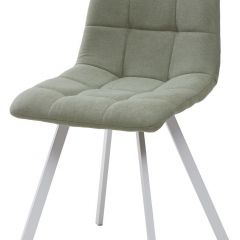 Стул CHILLI SQUARE UF860-11B мятный, ткань/ белый каркас М-City в Югорске - yugorsk.mebel24.online | фото