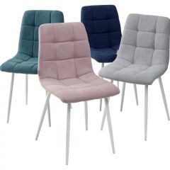 Стул CHILLI UF860-04B сиреневый, ткань/ белый каркас М-City в Югорске - yugorsk.mebel24.online | фото 2