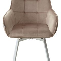 Стул MAVERICK 360 град. поворот. BLUVEL-40 BEIGE/ белый каркас, М-City в Югорске - yugorsk.mebel24.online | фото 7