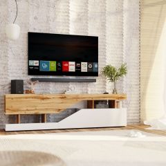 Тумба под ТВ НКМ Дубай секция №4 в Югорске - yugorsk.mebel24.online | фото 3