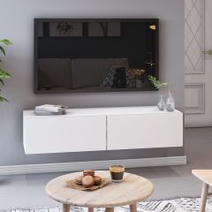 Тумба Подвесная 3 (белый/белый /белый лакобель) в Югорске - yugorsk.mebel24.online | фото