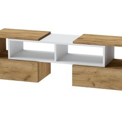 Тумба раздвижная (ЛДСП дуб крафт золотой/белый) в Югорске - yugorsk.mebel24.online | фото