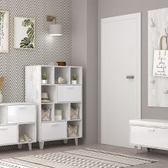 Вешалка с зеркалом Эго ВЗ-1 Бетон светлый в Югорске - yugorsk.mebel24.online | фото 3