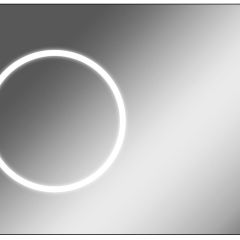 Зеркало Eclipse 100 black с подсветкой Sansa (SE1032Z) в Югорске - yugorsk.mebel24.online | фото
