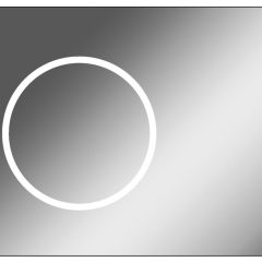 Зеркало Eclipse 90 black с подсветкой Sansa (SE1031Z) в Югорске - yugorsk.mebel24.online | фото