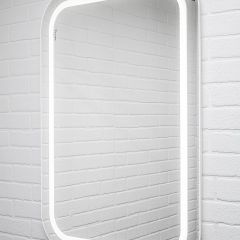 Зеркало Elis 100 white с подсветкой Sansa (SEe1045Z) в Югорске - yugorsk.mebel24.online | фото 3