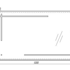 Зеркало Ray 120 black с подсветкой Sansa (SR1034Z) в Югорске - yugorsk.mebel24.online | фото 6