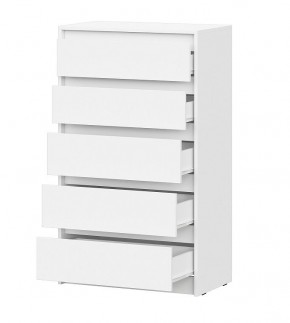 АЙДЕН КМ06-700 Комод 5 ящиков (белый) в Югорске - yugorsk.mebel24.online | фото 2