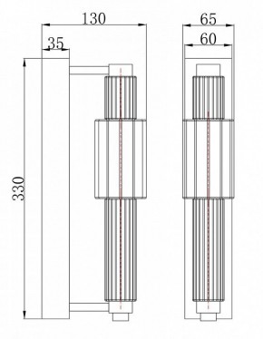 Бра Maytoni Verticale MOD308WL-L9CH3K в Югорске - yugorsk.mebel24.online | фото 3