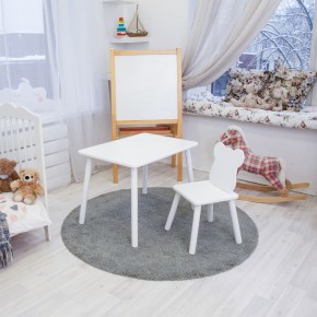 Детский комплект стол и стул «Мишка» Rolti Baby (белый/белый, массив березы/мдф) в Югорске - yugorsk.mebel24.online | фото 2