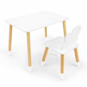 Детский комплект стол и стул «Облачко» Rolti Baby (белый/береза, массив березы/мдф) в Югорске - yugorsk.mebel24.online | фото