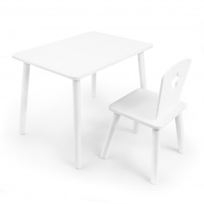 Детский комплект стол и стул «Звезда» Rolti Baby (белый/белый, массив березы/мдф) в Югорске - yugorsk.mebel24.online | фото 1