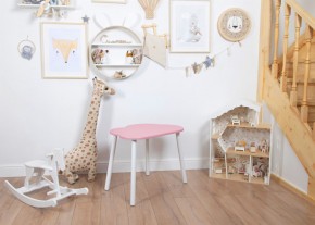 Детский стол Rolti Baby «Облачко»  (розовый/белый, массив березы/мдф) в Югорске - yugorsk.mebel24.online | фото