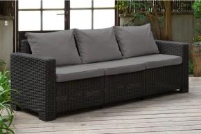 Диван Калифорния 3-х местный (California 3 Sofa), графит в Югорске - yugorsk.mebel24.online | фото 1