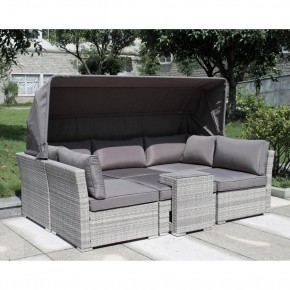 Диван-трансформер из искусственного ротанга AFM-320G Grey в Югорске - yugorsk.mebel24.online | фото 1