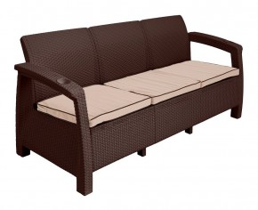 Диван Yalta Premium Sofa 3 Set (Ялта) шоколадный (+подушки под спину) в Югорске - yugorsk.mebel24.online | фото 2
