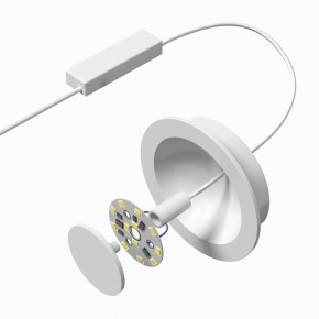 DK2700-WH Встраиваемый светильник, IP 20, 7 Вт, LED 3000, белый, алюминий в Югорске - yugorsk.mebel24.online | фото 5