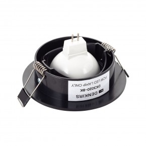 DK3020-BK Встраиваемый светильник, IP 20, 10 Вт, GU5.3, LED, черный, пластик в Югорске - yugorsk.mebel24.online | фото 3