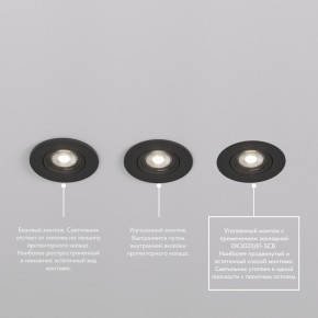 DK3020-BK Встраиваемый светильник, IP 20, 10 Вт, GU5.3, LED, черный, пластик в Югорске - yugorsk.mebel24.online | фото 6