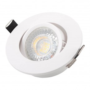 DK3020-WH Встраиваемый светильник, IP 20, 10 Вт, GU5.3, LED, белый, пластик в Югорске - yugorsk.mebel24.online | фото 2