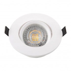 DK3020-WH Встраиваемый светильник, IP 20, 10 Вт, GU5.3, LED, белый, пластик в Югорске - yugorsk.mebel24.online | фото 4