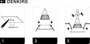 DK3021-WH Встраиваемый светильник, IP 20, 10 Вт, GU5.3, LED, белый, пластик в Югорске - yugorsk.mebel24.online | фото 5
