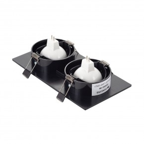 DK3022-BK Встраиваемый светильник, IP 20, 10 Вт, GU5.3, LED, черный, пластик в Югорске - yugorsk.mebel24.online | фото 3