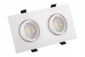 DK3022-WH Встраиваемый светильник, IP 20, 10 Вт, GU5.3, LED, белый, пластик в Югорске - yugorsk.mebel24.online | фото 1