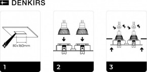 DK3022-WH Встраиваемый светильник, IP 20, 10 Вт, GU5.3, LED, белый, пластик в Югорске - yugorsk.mebel24.online | фото 6