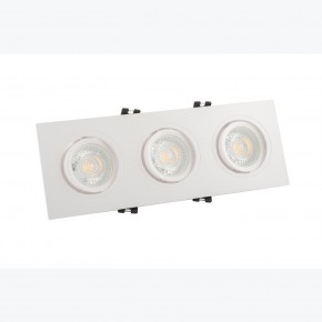 DK3023-WH Встраиваемый светильник, IP 20, 10 Вт, GU5.3, LED, белый, пластик в Югорске - yugorsk.mebel24.online | фото 2