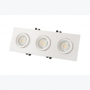 DK3023-WH Встраиваемый светильник, IP 20, 10 Вт, GU5.3, LED, белый, пластик в Югорске - yugorsk.mebel24.online | фото 3