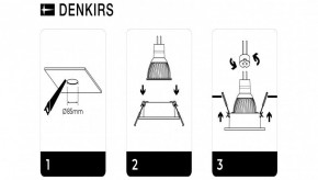 DK3026-WH Встраиваемый светильник, IP 20, 10 Вт, GU5.3, LED, белый, пластик в Югорске - yugorsk.mebel24.online | фото 7