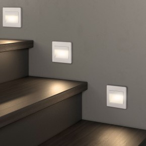 DK3050-WH Светильник встраиваемый в стену, IP 20, LED 3000, 1 Вт, белый, пластик в Югорске - yugorsk.mebel24.online | фото 6