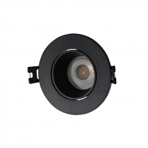 DK3061-BK Встраиваемый светильник, IP 20, 10 Вт, GU5.3, LED, черный/черный, пластик в Югорске - yugorsk.mebel24.online | фото 1