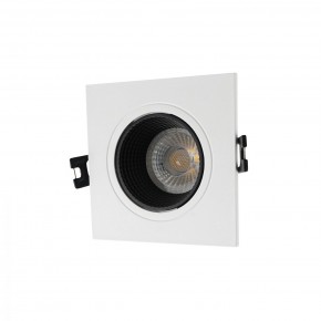 DK3071-WH+BK Встраиваемый светильник, IP 20, 10 Вт, GU5.3, LED, белый/черный, пластик в Югорске - yugorsk.mebel24.online | фото