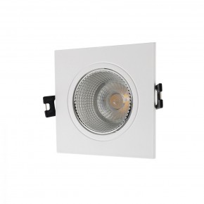 DK3071-WH+CH Встраиваемый светильник, IP 20, 10 Вт, GU5.3, LED, белый/хром, пластик в Югорске - yugorsk.mebel24.online | фото