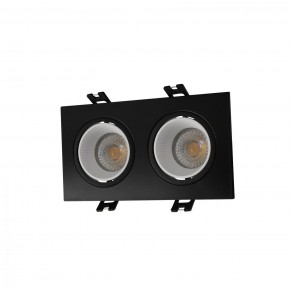 DK3072-BK+WH Встраиваемый светильник, IP 20, 10 Вт, GU5.3, LED, черный/белый, пластик в Югорске - yugorsk.mebel24.online | фото 1