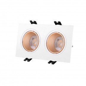 DK3072-WBR Встраиваемый светильник, IP 20, 10 Вт, GU5.3, LED, белый/бронзовый, пластик в Югорске - yugorsk.mebel24.online | фото 1