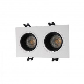 DK3072-WH+BK Встраиваемый светильник, IP 20, 10 Вт, GU5.3, LED, белый/черный, пластик в Югорске - yugorsk.mebel24.online | фото 1