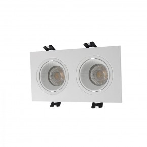 DK3072-WH Встраиваемый светильник, IP 20, 10 Вт, GU5.3, LED, белый/белый, пластик в Югорске - yugorsk.mebel24.online | фото 1