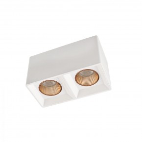 DK3085-WH+BR Светильник накладной IP 20, 10 Вт, GU5.3, LED, белый/бронзовый, пластик в Югорске - yugorsk.mebel24.online | фото 1