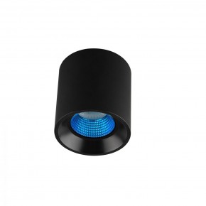 DK3090-BK+CY Светильник накладной IP 20, 10 Вт, GU5.3, LED, черный/голубой, пластик в Югорске - yugorsk.mebel24.online | фото