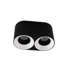 DK3096-BW+BK Светильник накладной IP 20, 10 Вт, GU5.3, LED, черно-белый/черный, пластик в Югорске - yugorsk.mebel24.online | фото
