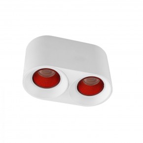 DK3096-WH+RD Светильник накладной IP 20, 10 Вт, GU5.3, LED, белый/красный, пластик в Югорске - yugorsk.mebel24.online | фото 1