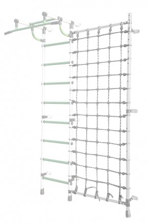 Дополнительная стойка к пристенному ДСК Pastel с сеткой для лазания, цв. белый в Югорске - yugorsk.mebel24.online | фото