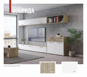 ФЛОРИДА Гостиная (модульная) дуб серый/белый в Югорске - yugorsk.mebel24.online | фото