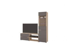 Гостиная АНТАЛИЯ (модульная) Сонома/Графит софт в Югорске - yugorsk.mebel24.online | фото 4