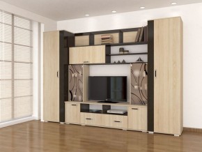 Гостиная Оскар-18-2 дуб сонома-венге в Югорске - yugorsk.mebel24.online | фото