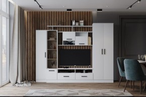 Гостиная Оскар-5 Белый в Югорске - yugorsk.mebel24.online | фото